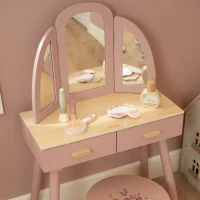 Туалетный столик с зеркалом и стульчиком – Little Dutch 4