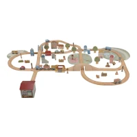 Set de sine pentru tren din lemn - Little Dutch