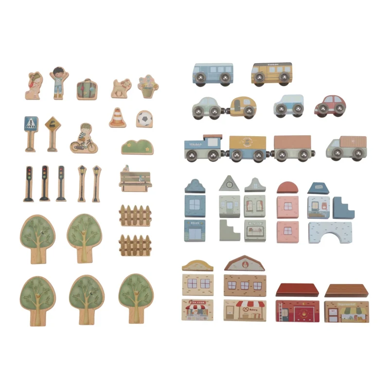 Set de sine pentru tren din lemn - Little Dutch 3