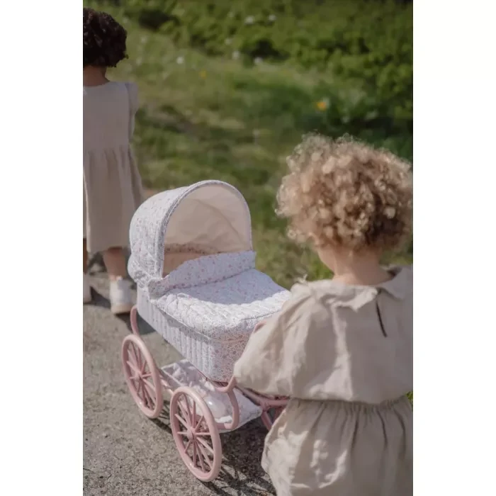 Carucior cu landou pentru papusi - Roz - Little Dutch 4