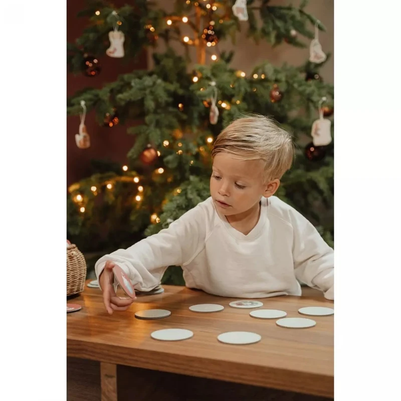 Joc de memorie din carton FSC - Editie speciala de Craciun - Little Dutch 5