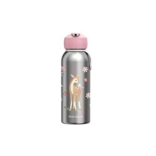 Sticla termos din otel inoxidabil cu flip-up - 350 ml - fairy garden - Little Dutch