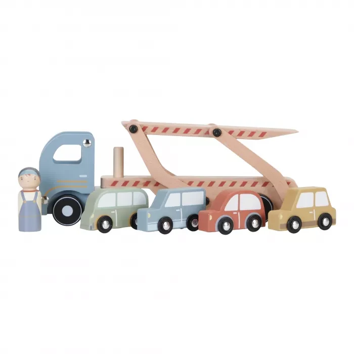 Set de masinute din lemn FSC - Little Dutch 2