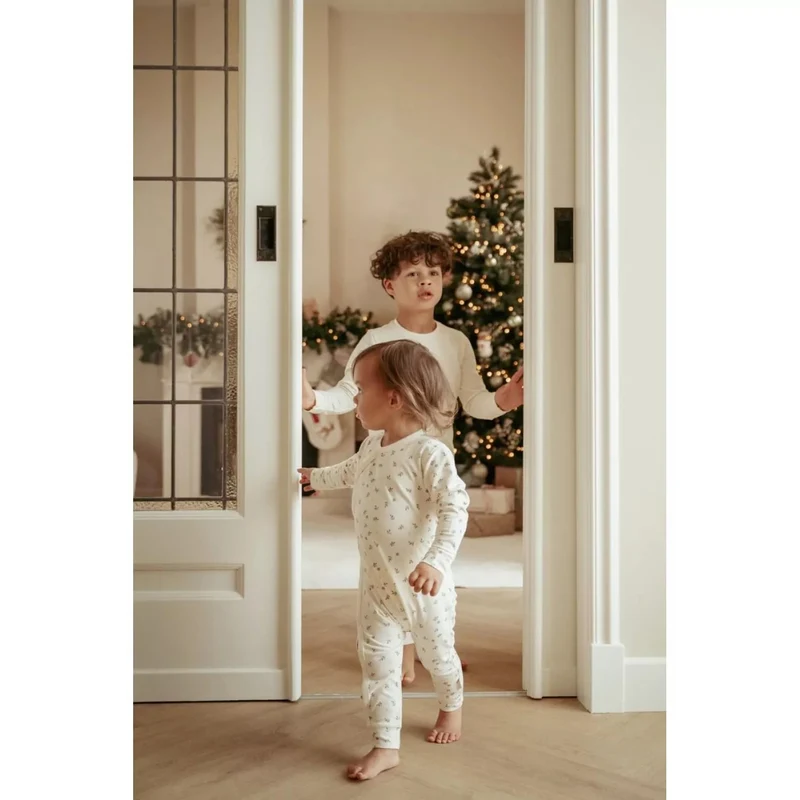 Комбинезон из органического хлопка для малышей – Creme – Newborn Naturals – Little Dutch – 56 3