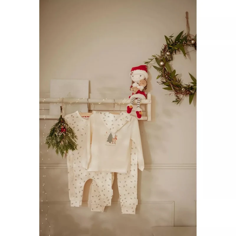 Комбинезон из органического хлопка для малышей – Creme – Newborn Naturals – Little Dutch – 56 4