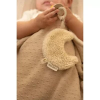 Вязаное одеяло из органического хлопка с плюшевой подкладкой – 70 × 100 см – Pure Soft Beige – Little Dutch 5