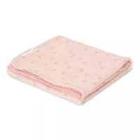 Patura dublata din bumbac organic - 70x100 cm - Pure Blossom - Little Dutch 2