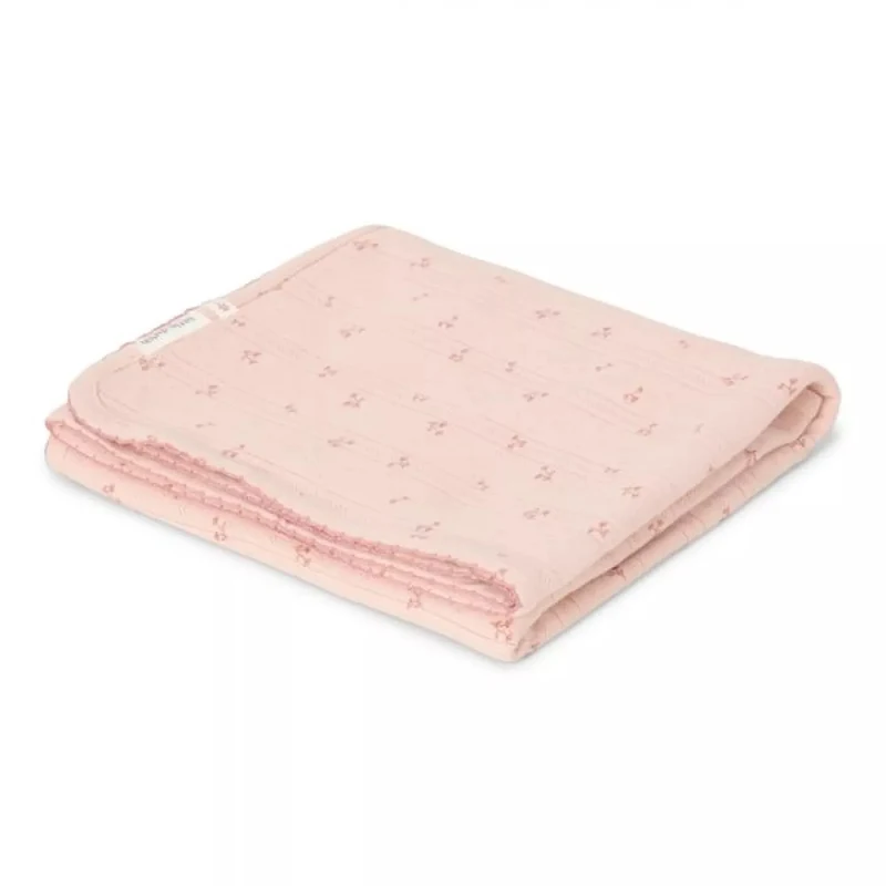 Patura dublata din bumbac organic - 70x100 cm - Pure Blossom - Little Dutch 2