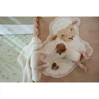 Вязаное одеяло из органического хлопка с плюшевой подкладкой – 70 × 100 см – Pure Soft White – Little Dutch 4
