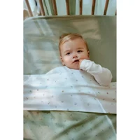 Двустороннее одеяло из органического хлопка – 70 × 100 см – Pure Sage Leaves – Little Dutch 3