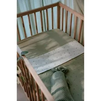 Двустороннее одеяло из органического хлопка – 70 × 100 см – Pure Sage Leaves – Little Dutch 4