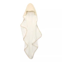 Prosop cu gluga din bumbac organic pentru bebelusi - 75x75 cm - Little Goose - Little Dutch