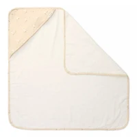 Prosop cu gluga din bumbac organic pentru bebelusi - 75x75 cm - Little Goose - Little Dutch 2