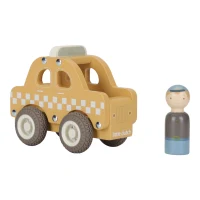 Masinuta din lemn FSC - Taxi - Little Dutch