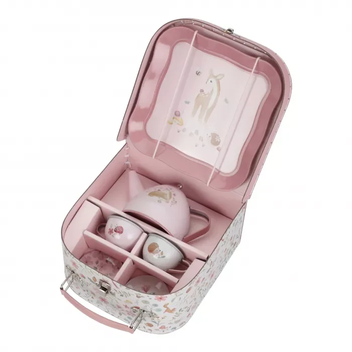 Set metalic pentru ceai in cutie cu maner - Fairy Garden - Little Dutch 2