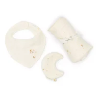 Set cadou din bumbac organic pentru bebelusi - Moon and Stars - Little Dutch 2