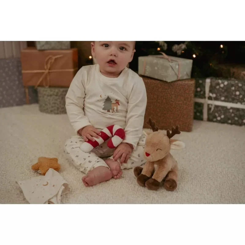 Pijama din bumbac organic - Little Christmas - Little Dutch 74/80 2