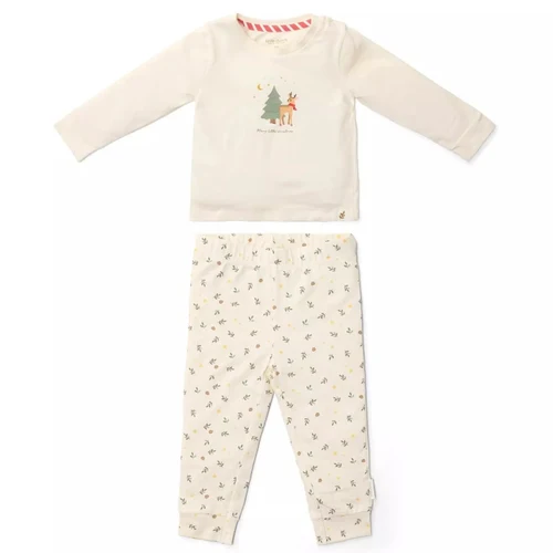 Pijama din bumbac organic - Little Christmas - Little Dutch 74/80