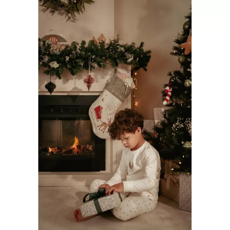 Pijama din bumbac organic - Little Christmas - Little Dutch 74/80 3