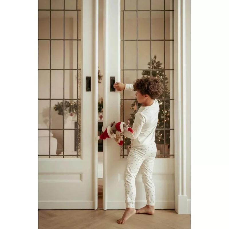 Pijama din bumbac organic - Little Christmas - Little Dutch 74/80 4